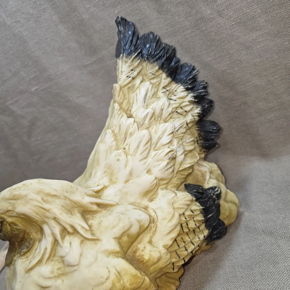 Plastic Angry Rooster Chicken Statue Kitchen Farmhouse Garden VTG Decor 11
